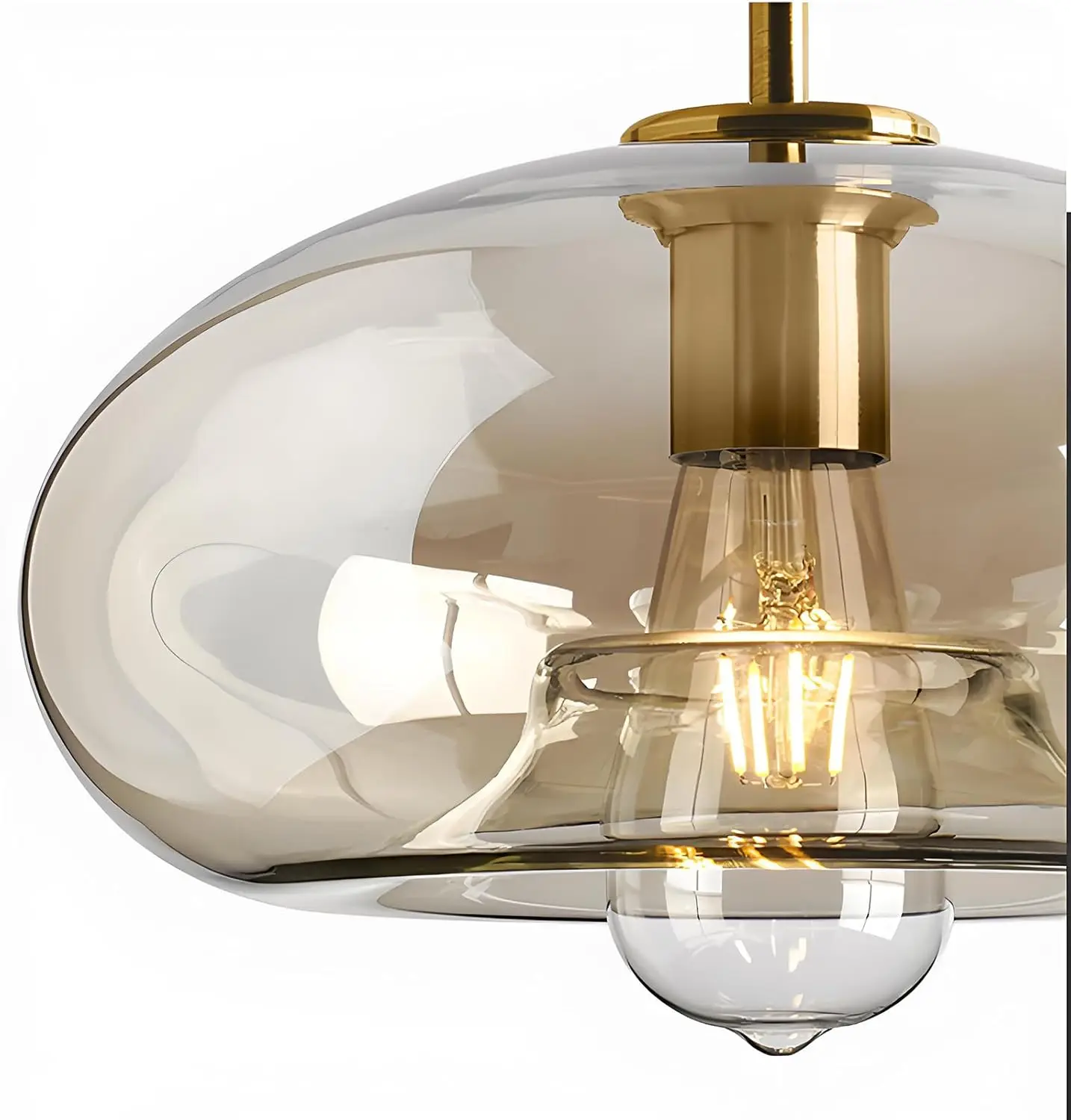 

Nordic LED Pendant Light Creative Restaurant Single Head Glass Pendant Light Modern Simple Industrial Style Coffee Shop Window