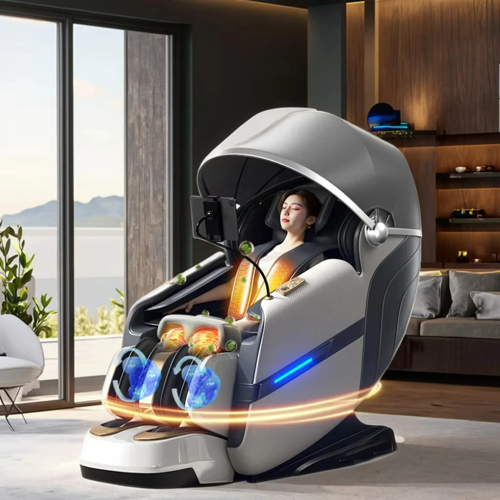 VCT 2026 Modern 4D Zero Gravity Massage Chair with OEM ODM Logo Body Spa Massage Seat 6 Roller Movement