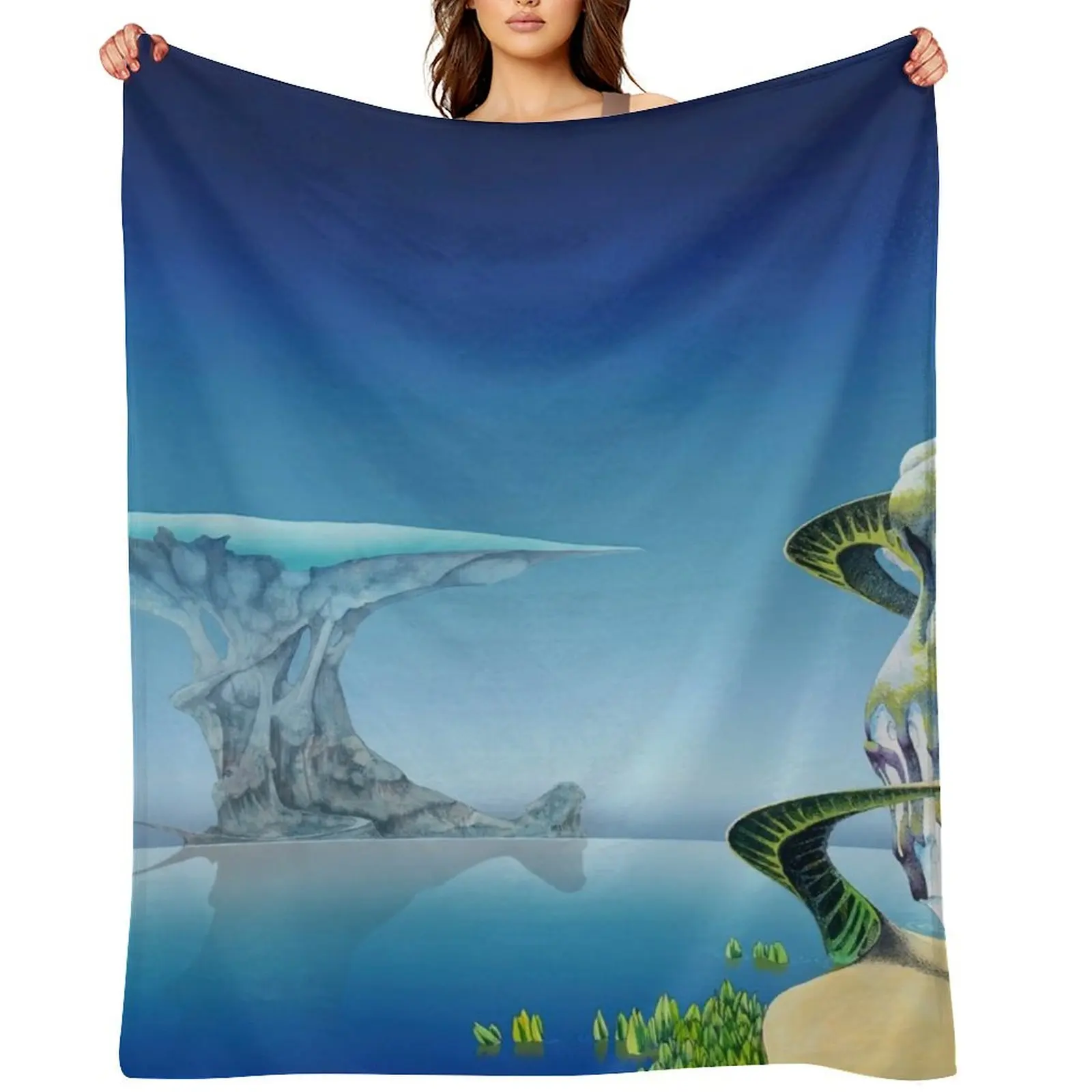 

Roger Dean Throw Blanket Flannels Blankets For Sofas Bed Fashionable Tourist Blankets