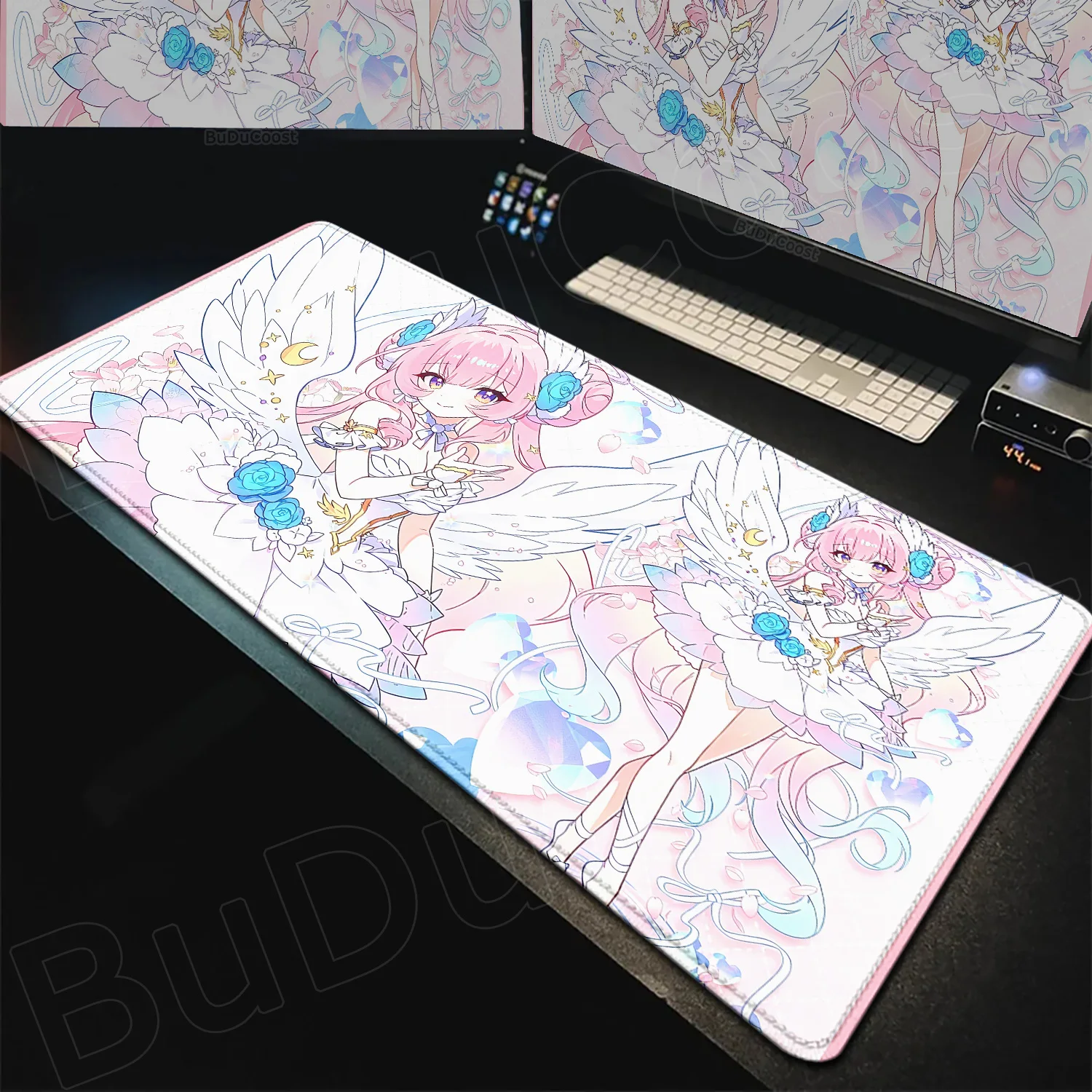 

Blue Archive Misono Mika MousePad Deskmat PC Gaming Accessories Non-Slip Rubber soft desktop protection pad LaptopPad 900x400mm