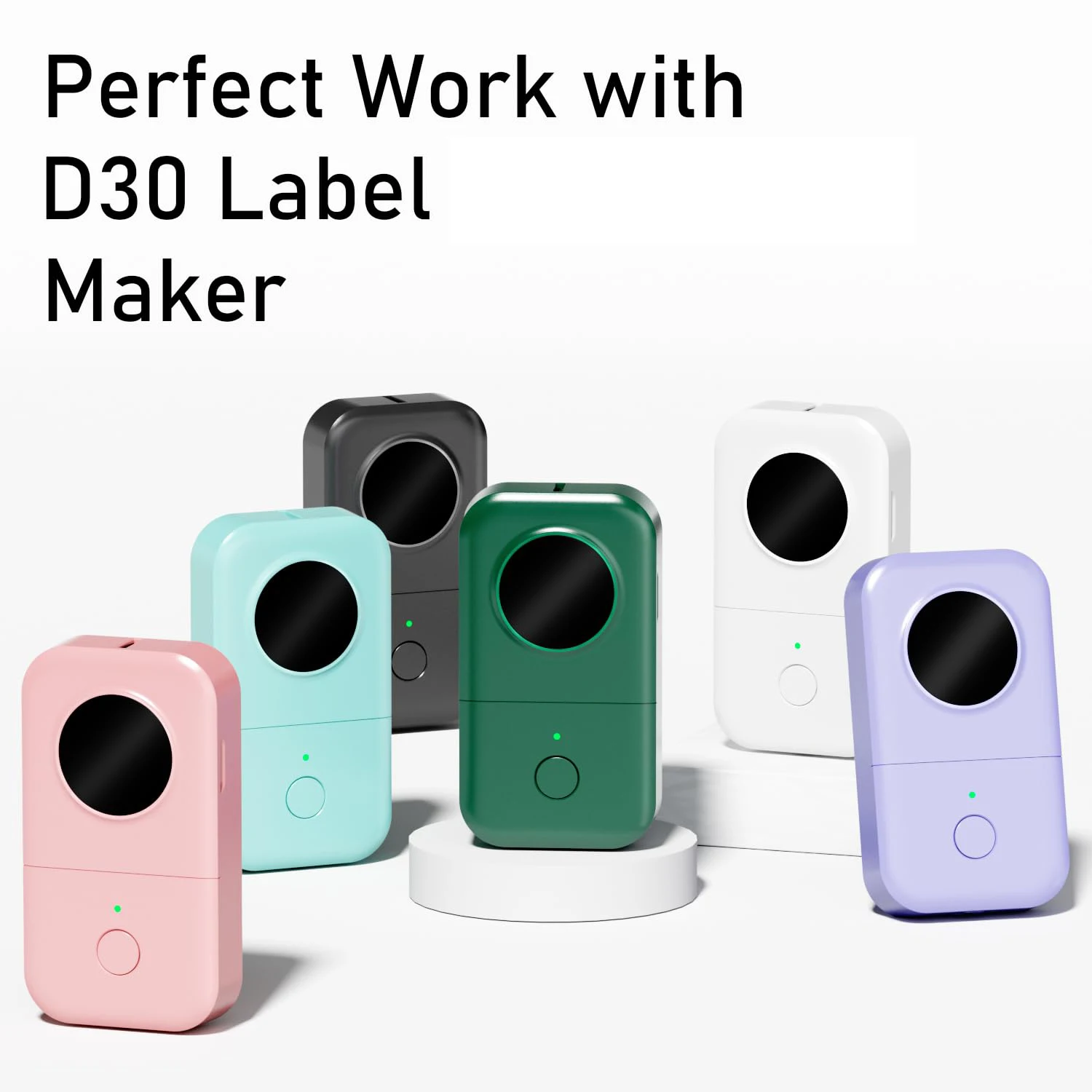 D30 Multi-Size Thermal Labels Waterproof Adhesive Stickers for Kitchen Storage Office Organization, Cable Management For D30 Q30