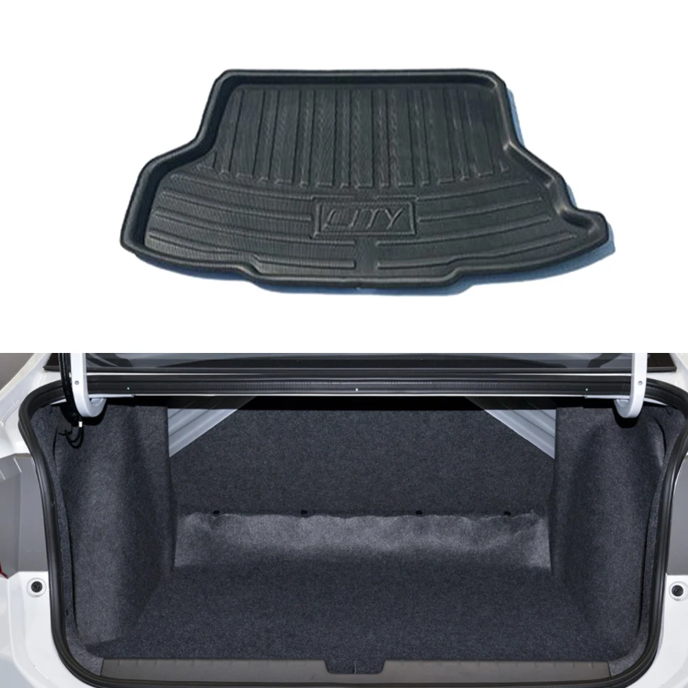 Car Rear Trunk Mat For Honda City GM Grace 2015~2019 2016 Carpet Luggage Waterproof Rug Pad Space Liner Custom Cover Accessories