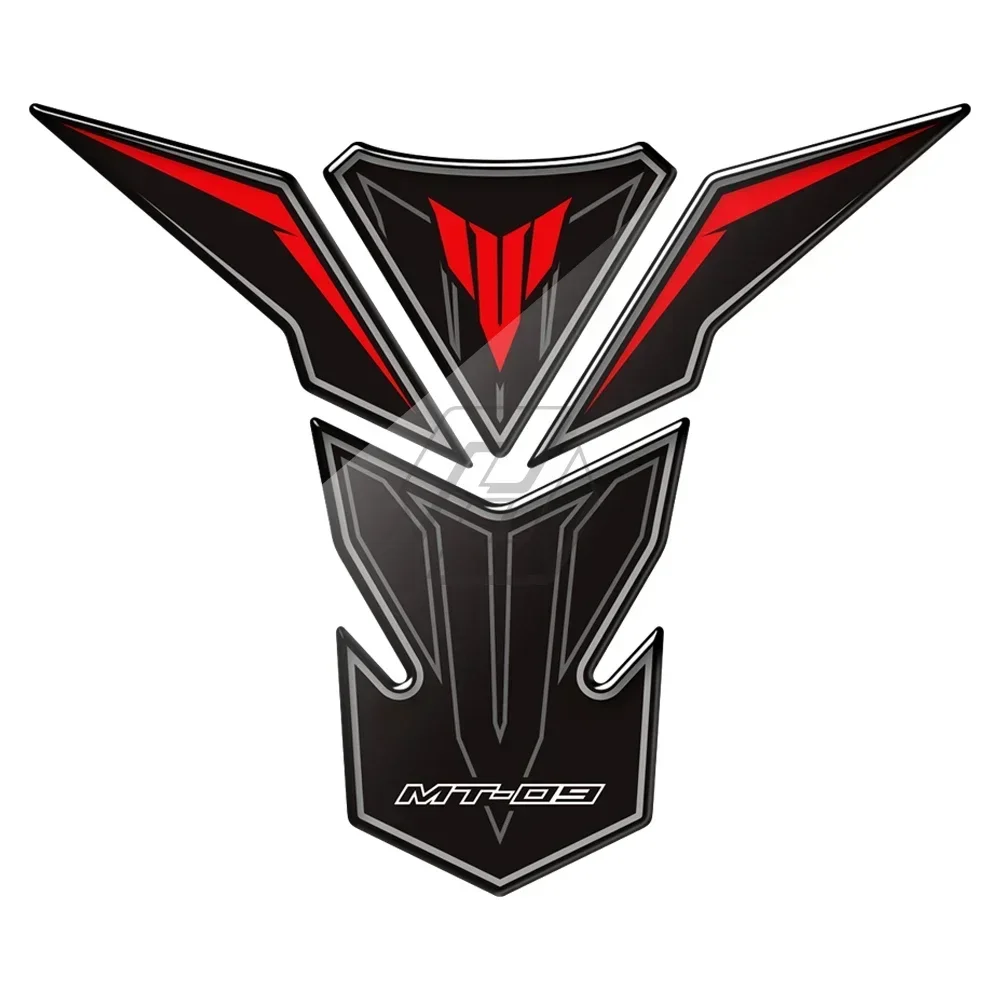 ل 2013-2015 ياماها MT-09 دراجة نارية تعديل ثلاثية الأبعاد الراتنج خزان الوقود وسادة ملصق عدة