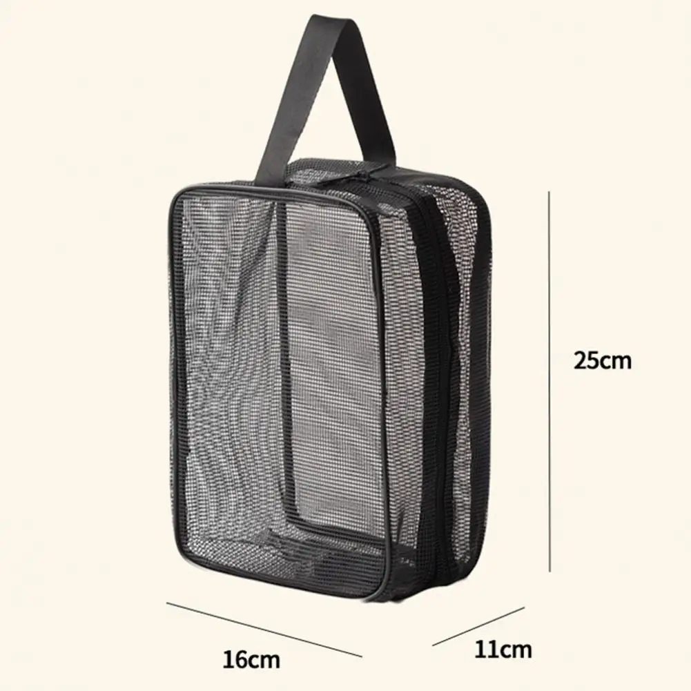 Organized Shower Bag Portable Shower Bag Portable Mesh Shower Bag with Capacity Quick-dry Organizer for Toiletries Camping Gear