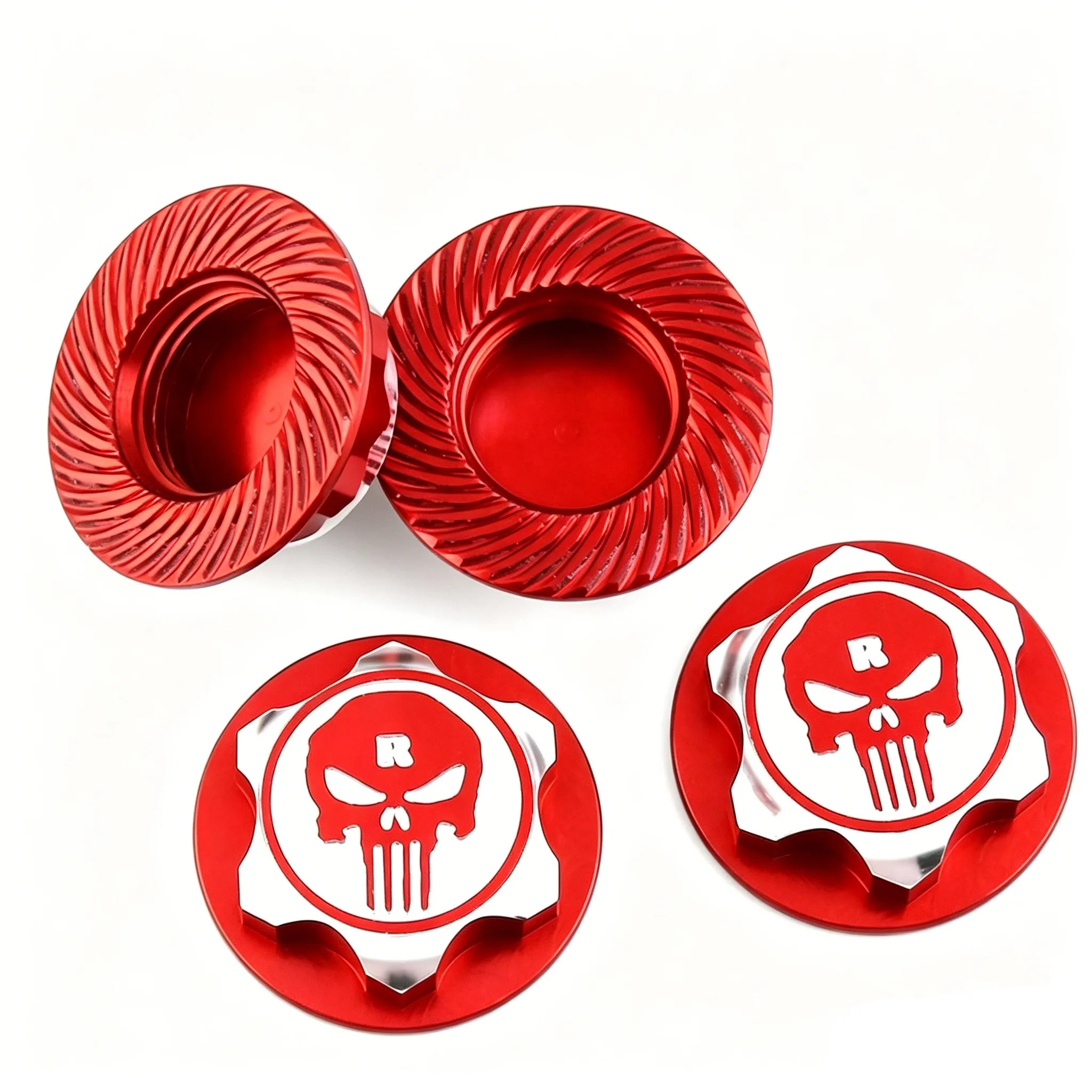 17mm Hex RC Aluminum Dustproof Anti-Skid Wheel Hub Caps for 1/8 RC Monster Truck Buggy Losi Kyosho Tamiya Traxxas X-Maxx HPI HSP