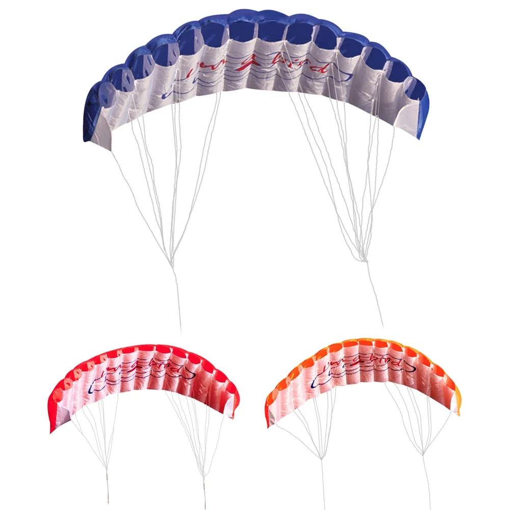Paracaídas de doble línea para acrobacias, paracaídas, deportes de arcoíris, cometa de playa, diversión al aire libre