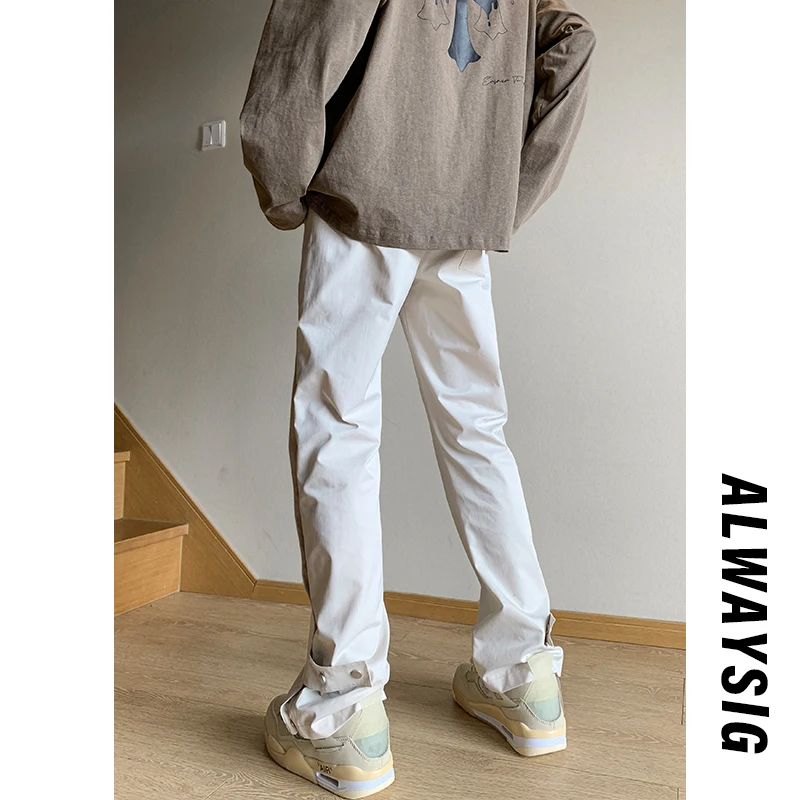 Homme décontracté rétro Sle printemps haute rue Hiphop coupe-vent pantalon confortable coupe ample Anti-rides Spor pantalon