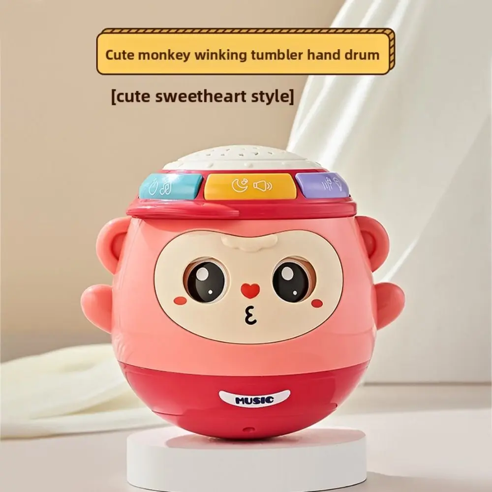 Crafts Tummy Time Rocking Toy Desktop Decoration Collection Tumbler Rocking Toy Handmade Mini Face Changing Doll