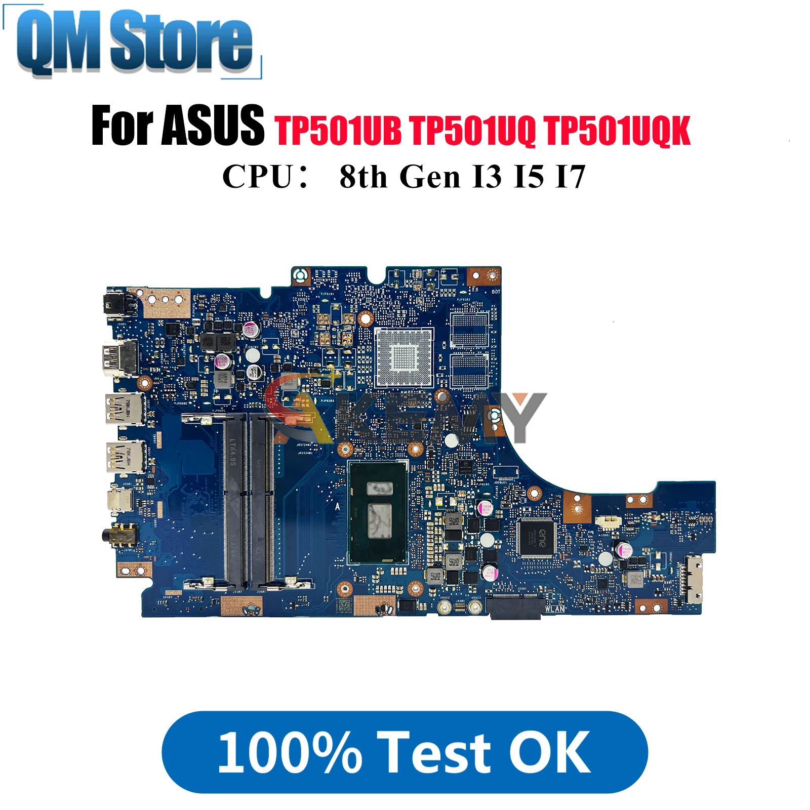 

TP501UA Материнская плата для ноутбука ASUS VivoBook Flip TP501UQK TP501UQ TP501UA TP501U TP501UB Материнская плата для ноутбука с процессором I3 I5 I7