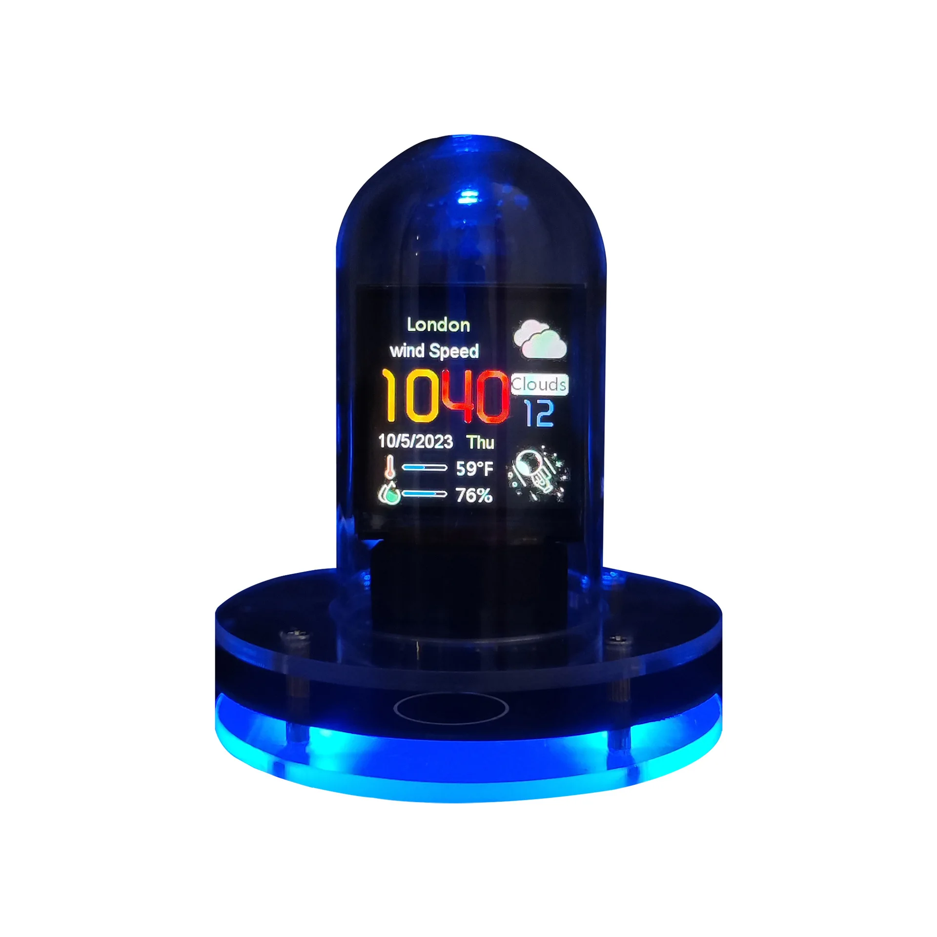 Proposed glow tube clock intelligent WIFI automatic update digital desktop decoration