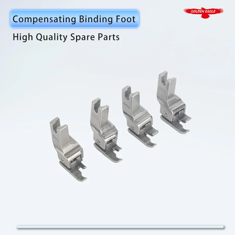 601 602 603 604 Compensating Binding Presser Foot Fit Industrial Lockstitch Sewing Machine Tape Feet Suit A10 Binder & Hemmer