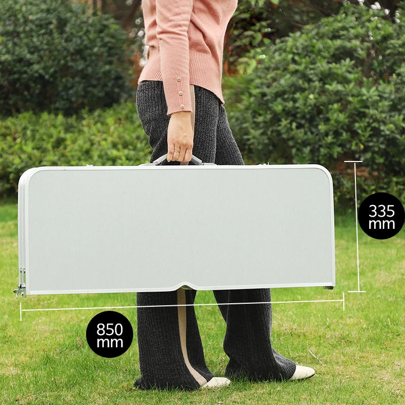 set tavolo e sedia integrati per 4 persone, pieghevole, portatile, da campeggio, impermeabile, per esterni