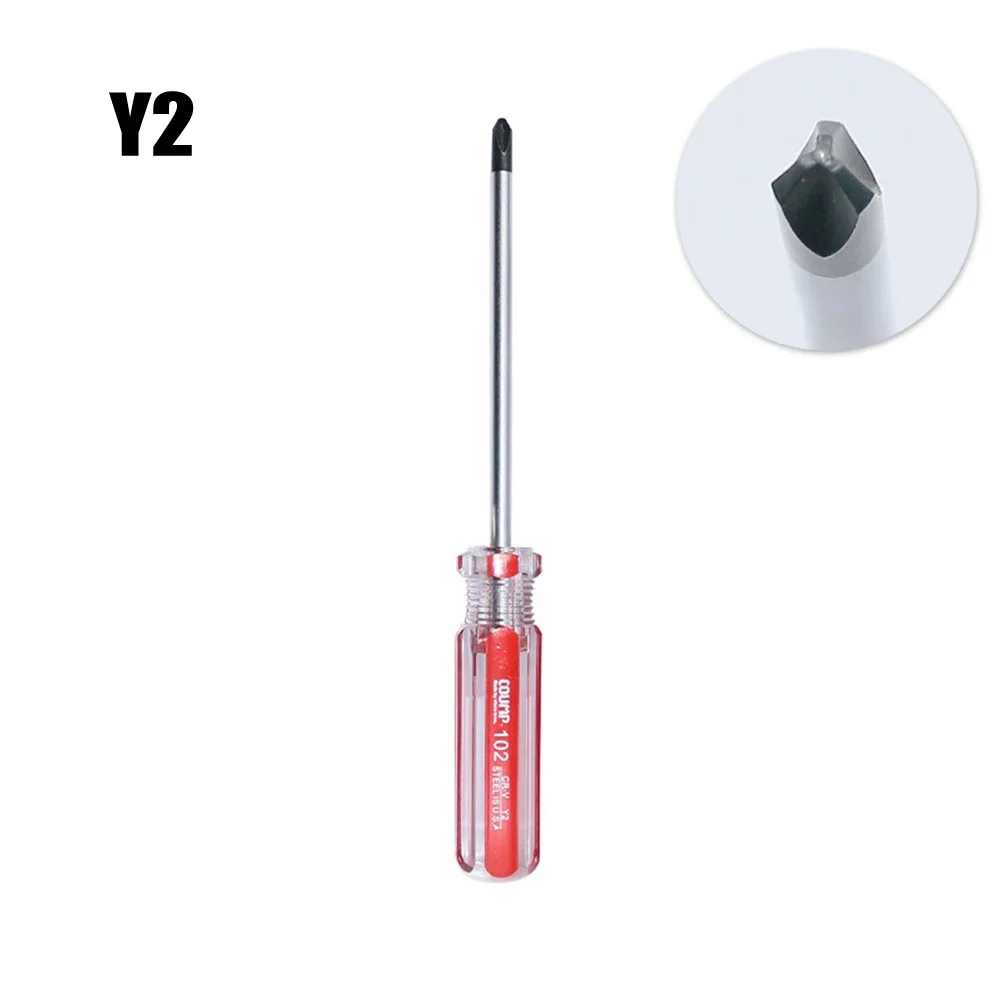 1pc Y-Shaped Triangle Screwdriver Set Nonslip Magnetic Tri-Wing Screwdriver Y0 Y1 Y2 Y3 Precision Repair Hand Tool 130-212mm