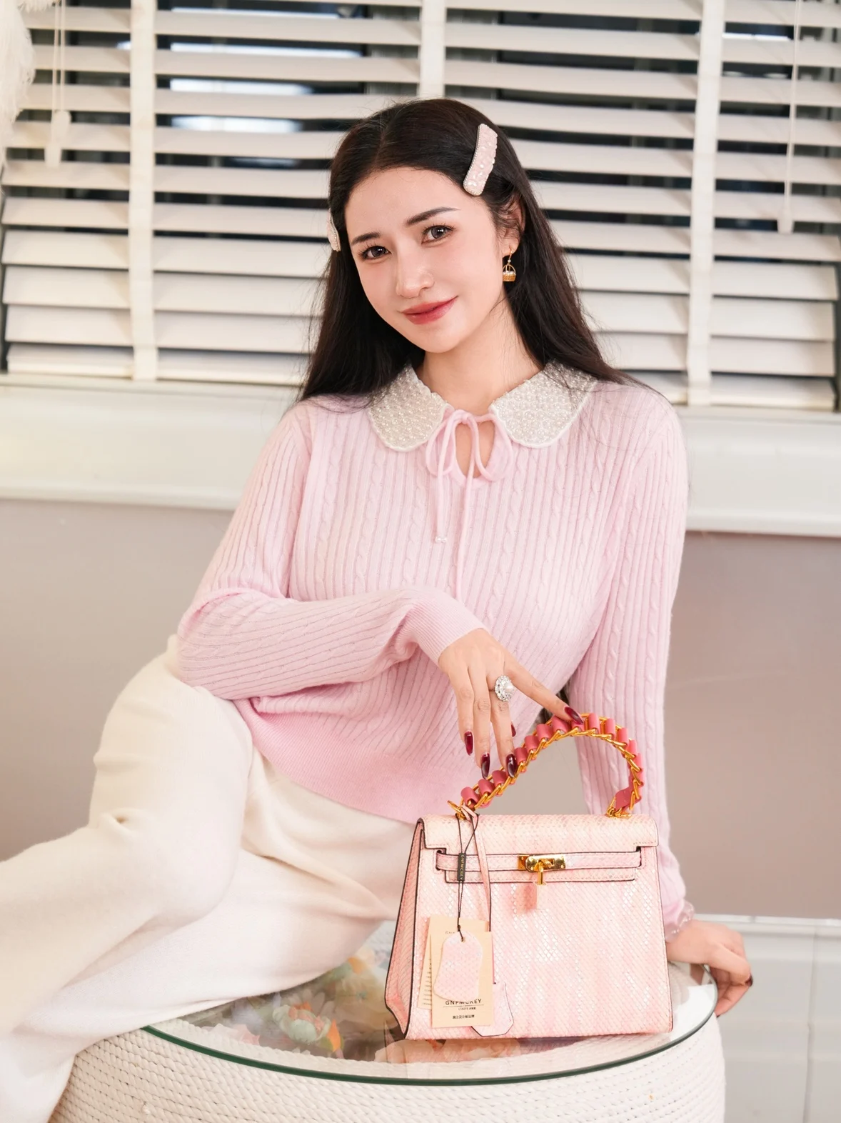 

2025 New Women's Long Woolen Coat Lace oulder awl Strap Dr Camere Knitted Dr Commute Sle Loose Fit Winter Colle...