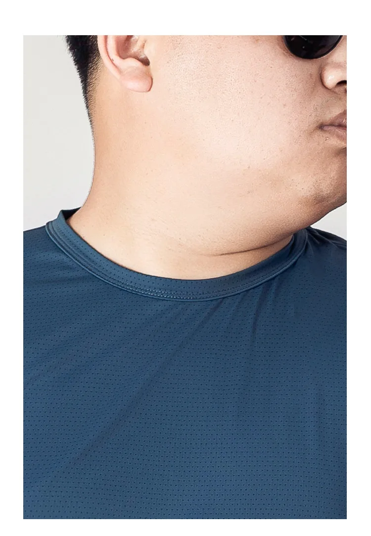 男性用半袖Tシャツ,ルーズでカジュアル,無地,速乾性,サイズ15xl,210kg