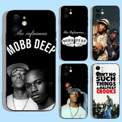 M-Mobb Deep Music  Phone Case For Apple iPhone 15,14,13,12,11,XS,XR,X,8,7,Pro,Max,Plus,mini Silicone Black Cover