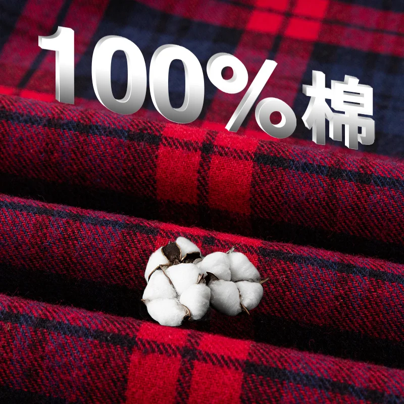 New cotton plaid warm shirt long sleeve mens shirts Extra large size men\'s fleece thickened korea style streetwear men clothing