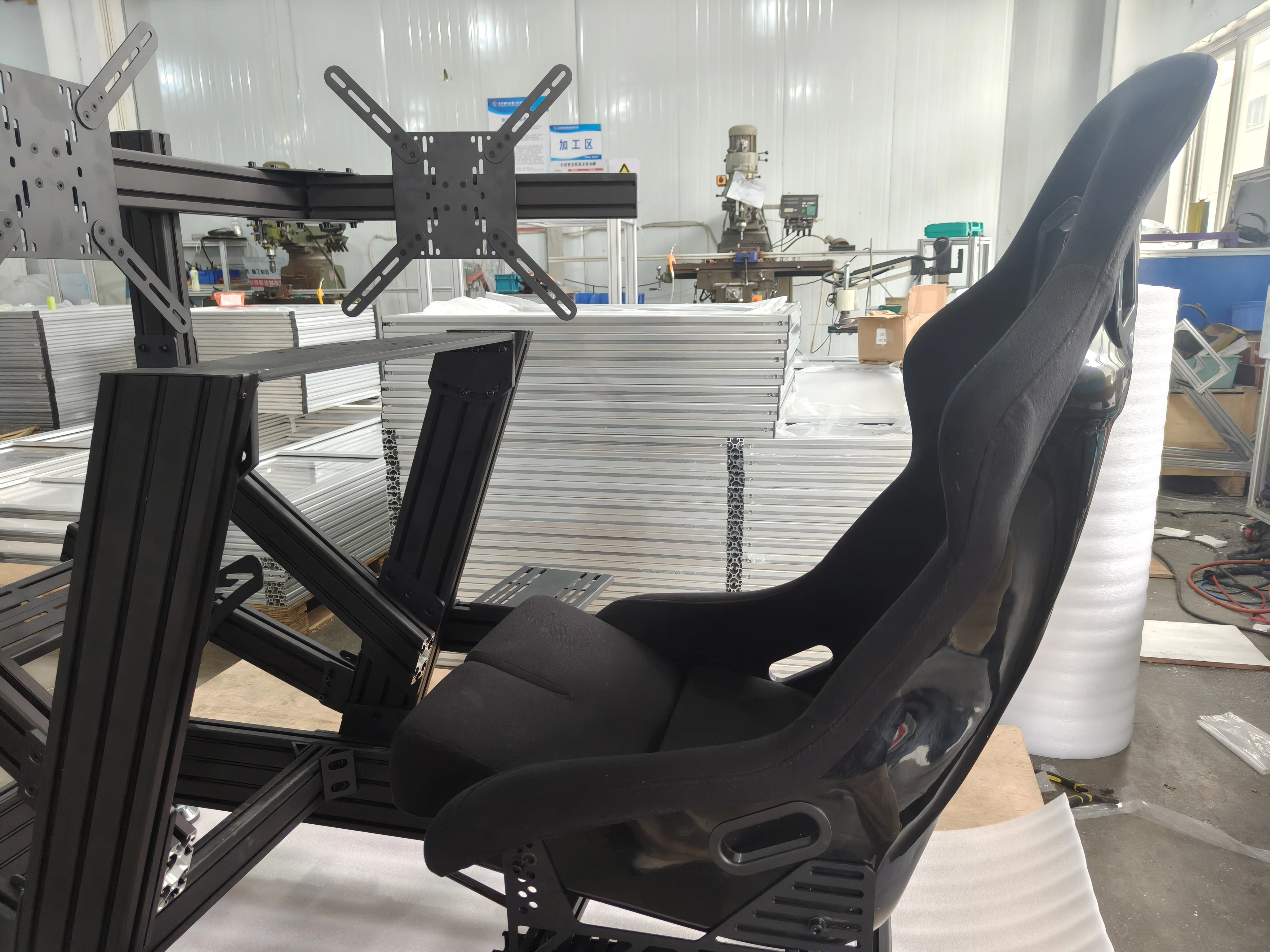 4DOF Motion Simulator 40160 Aluminium Full Set Sim Racing Rig With Seat Compatible With Fanatec Moza Simracing For Home & Arcade