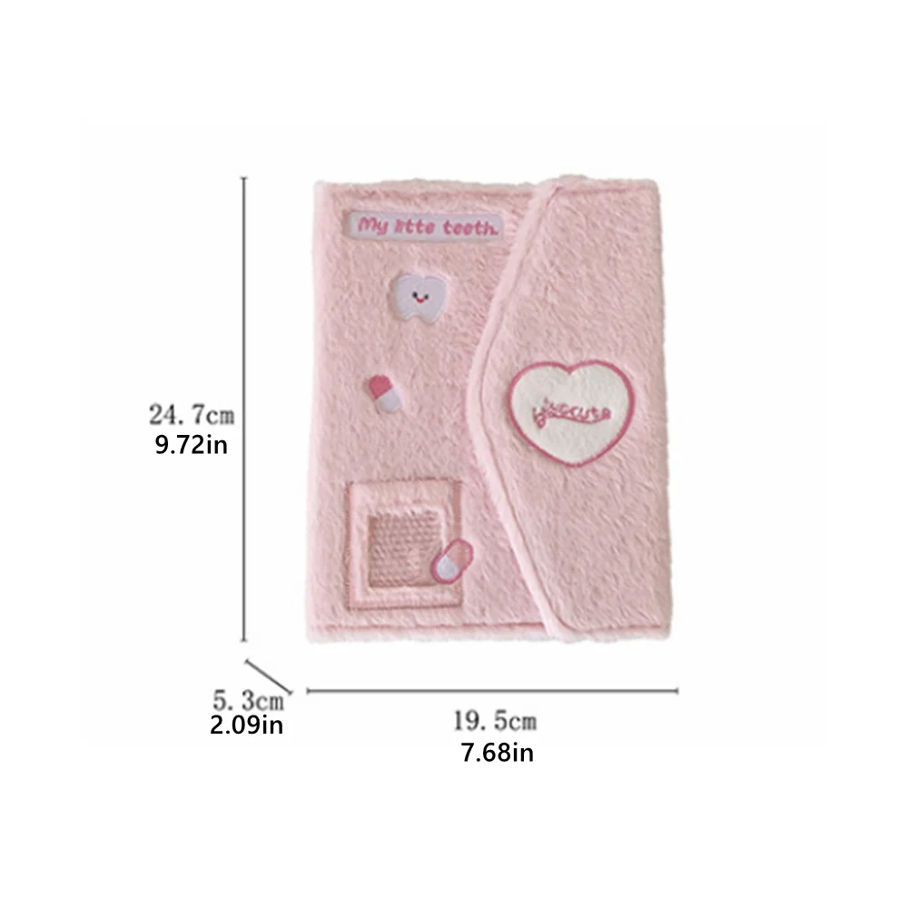 A5 Plush Photo Album 4 Pocket Pages Scrapbook Binder