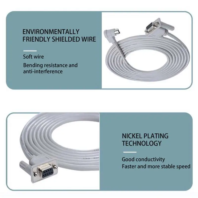 PLC Cable For Allen Bradley MicroLogix 1000 1200 1400 1500 Programming Cable 1761-CBL-PM02 Professional Data Transmission Cord