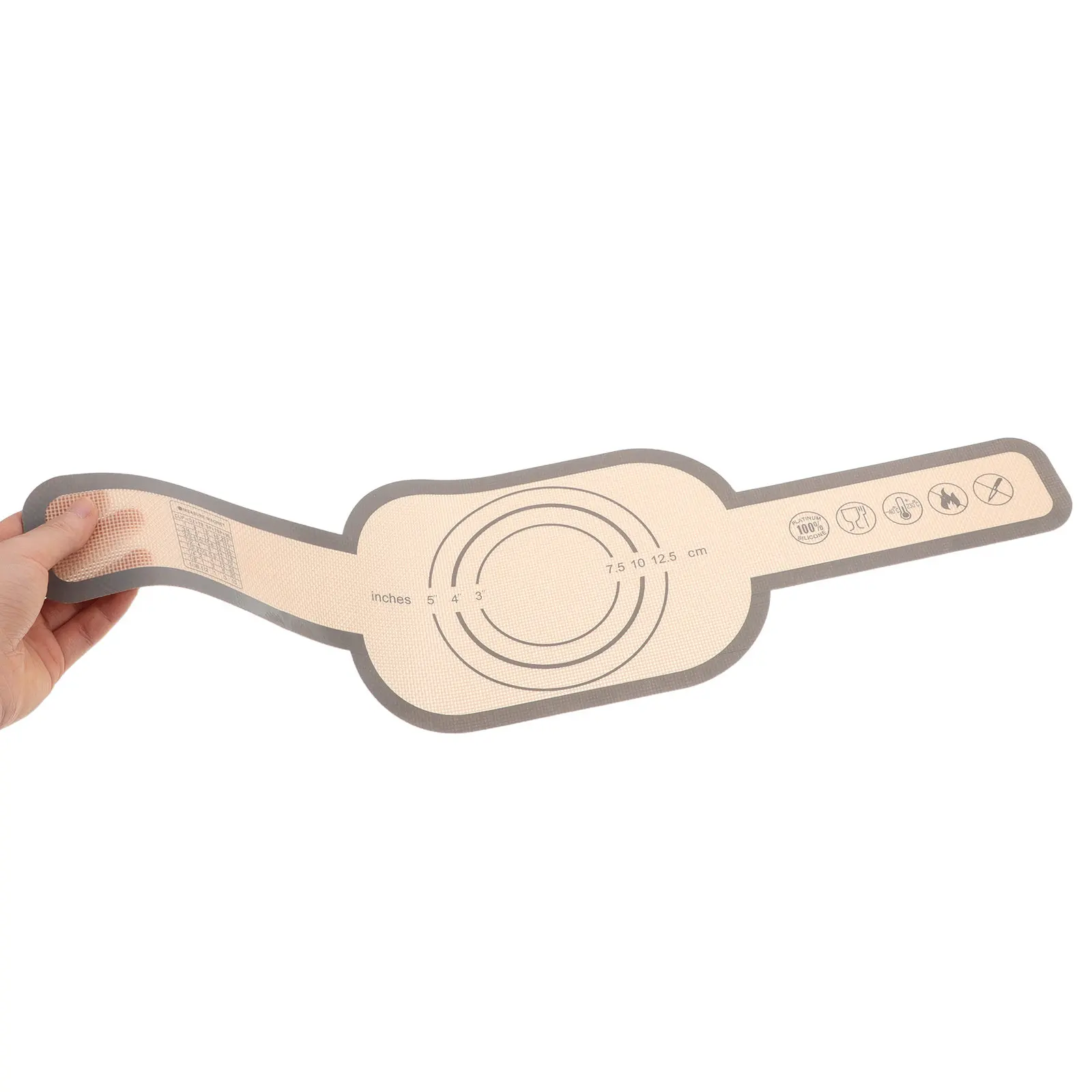 2Pcs Baking Mats Heat Resistant Dough Transfer Mat Non Slip Bread Sling Sourdough Proofing Pad Oven Reusable Pastry Baking Sheet