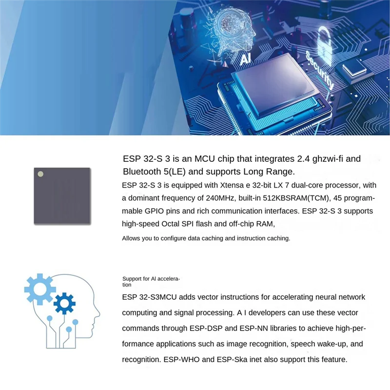 AB53 ESP32 ESP32-S3 WiFi+Bluetooth IoT 듀얼 Type-C 개발 보드 코어 보드 ESP32-C6-DevKitC-1 개발 보드