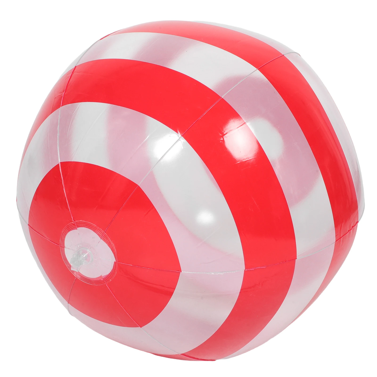 Clear Inflatable Beach Ball Vibrant Stripe Design For Summer Pool Party Outdoor Wedding Decoration Inflatable Disco Ball