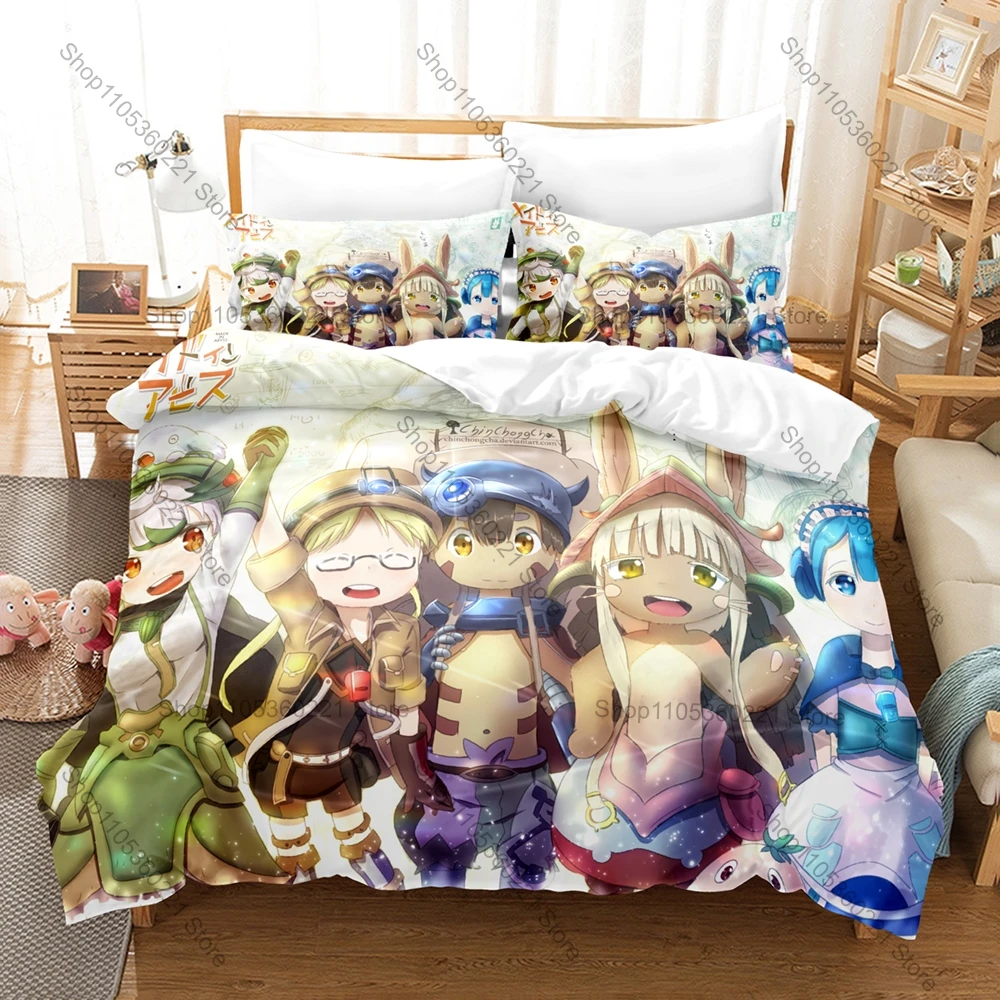Personality Popular Anime Made in Abyss New Bedding Duvet Cover Set Fashion Bed Linen Single Double Queen King Size