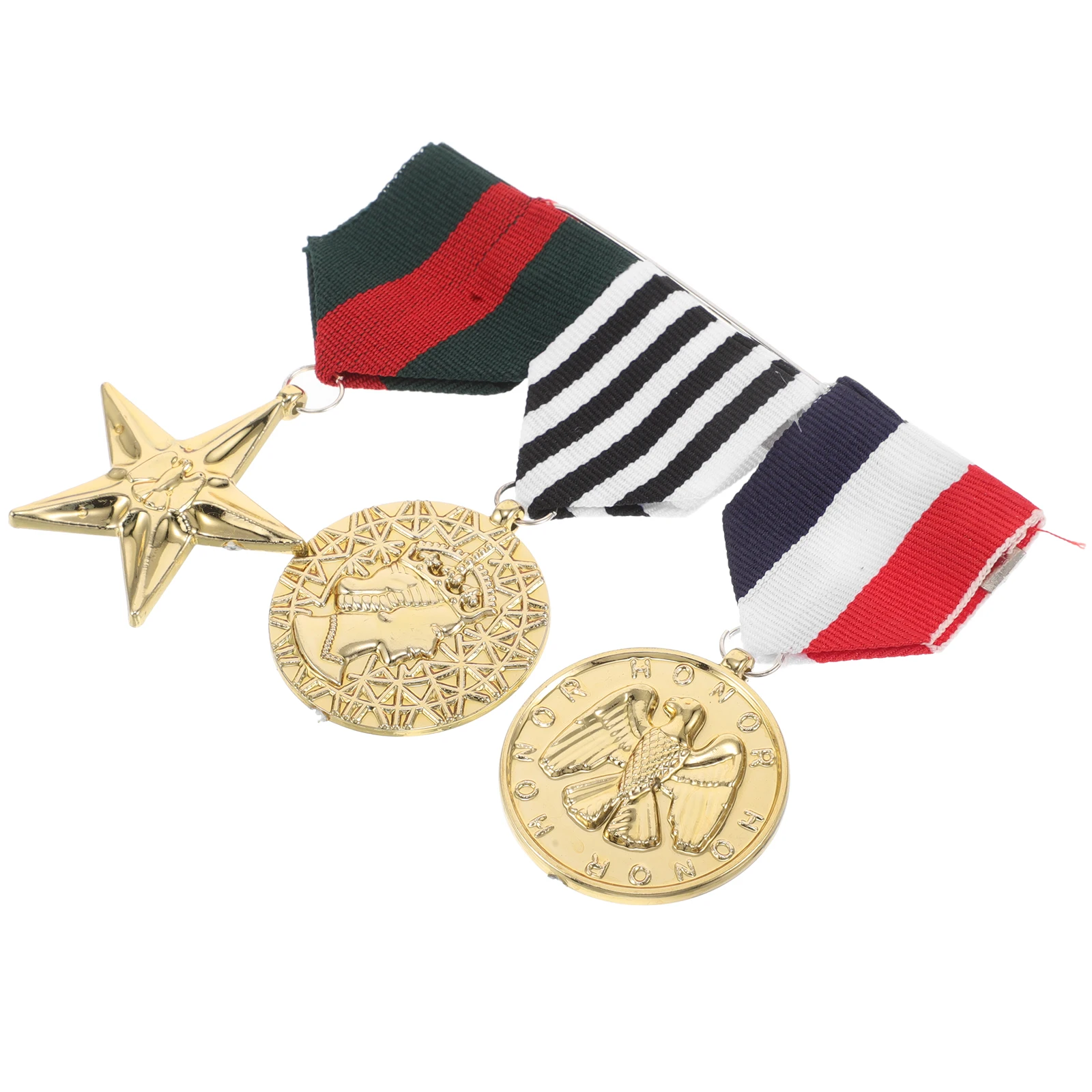 

1 set Medal Props Navy Award Masquerade Decor Plastic Medals Prize Cosplay Badge Competition Halloween Medal Delicate Design