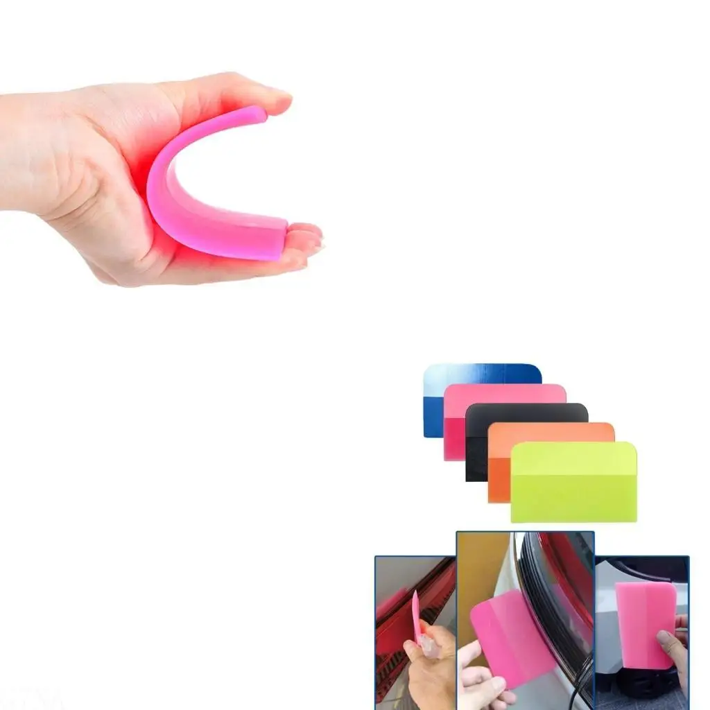 G7NA Multi-function Squeegee Car Film Sticker Install Cleaning Soft Scraper Window Tools Anti-scratch Household Cleaning Tool