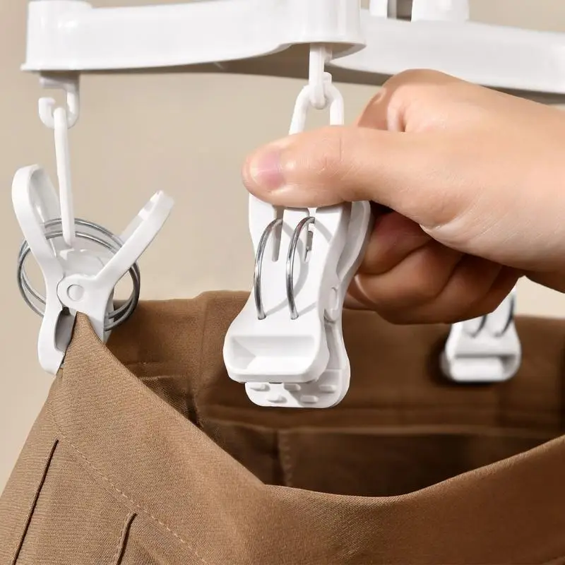E8BD Versatile Drying Hanger for Pants Skirts and More with Secure Clip H Frame Structure Design Rack for Clothing