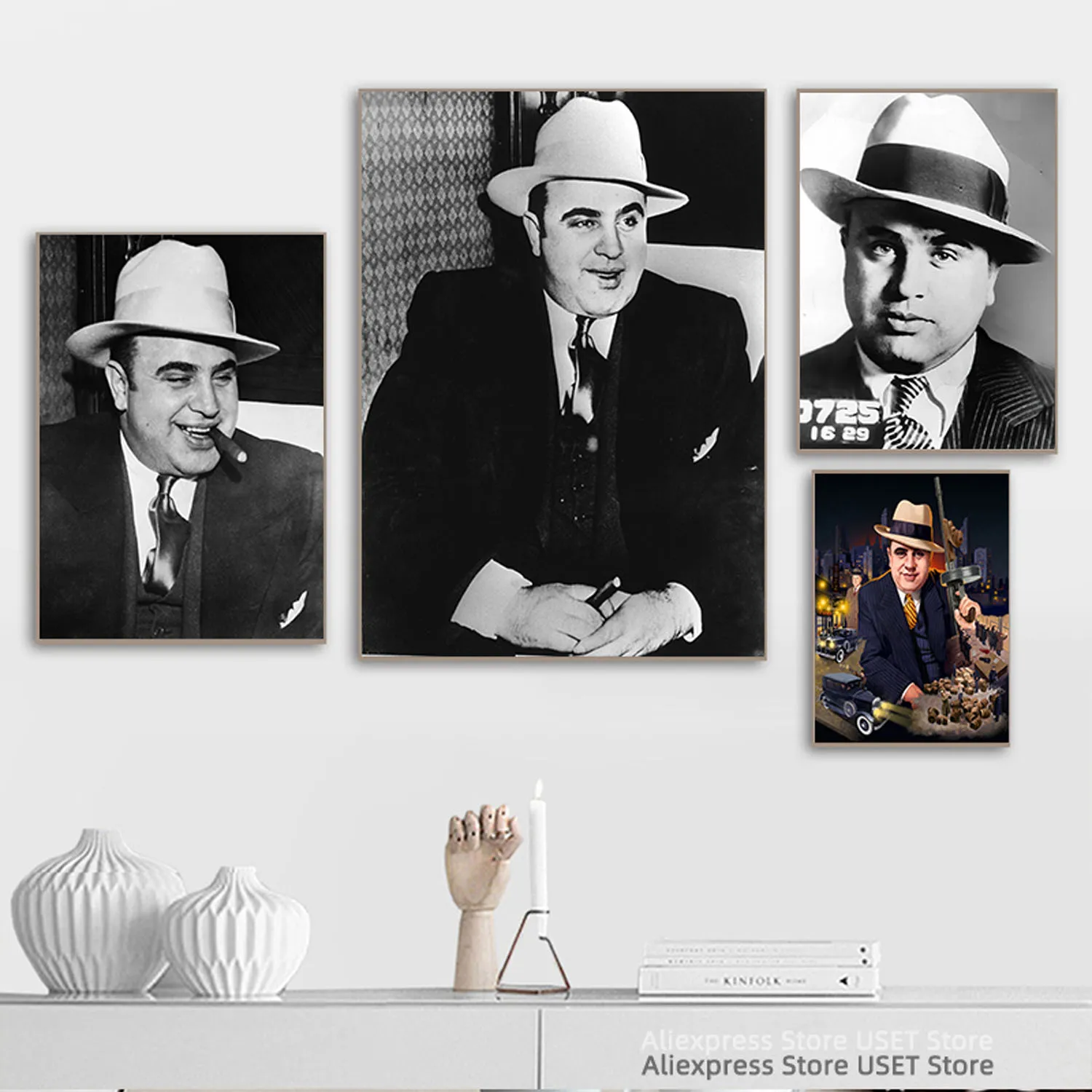 Al Capone , Gangster , mafia Canvas Posters and Prints Canvases Painting Home Decoration