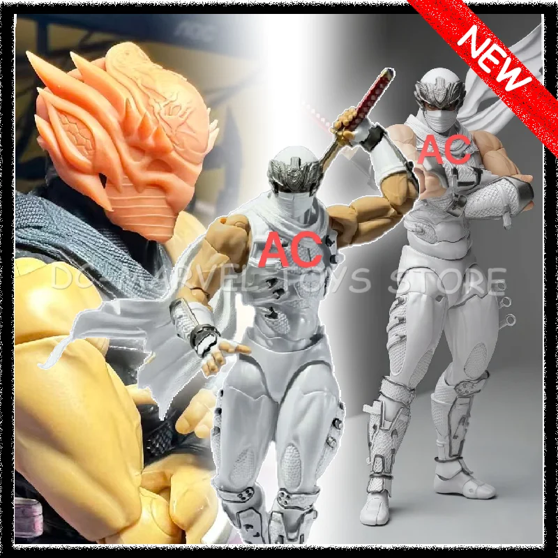 

AC Factory Ryu White Version Hayabusa Kaiyodo Revoltech Amazing Yamaguchi Ninja Gaiden Ryu Hayabusa Action Figure Models Toy