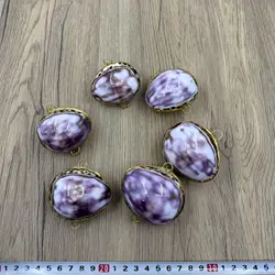 Natural Conch and Shell Creative Jewelry Box, Phnom Penh Inlaid Storage Box, Wedding and Home Gifts, Scallop Jewelry Box