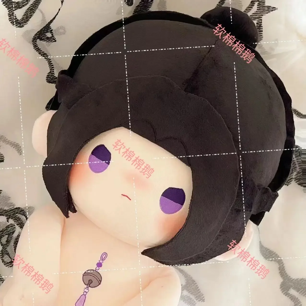 40CM Anime Grandmaster of Demonic Cultivation Jiang Cheng Soft Cotton Body Dress Up Stuffed Pillow Sitting Posture Figures Gift