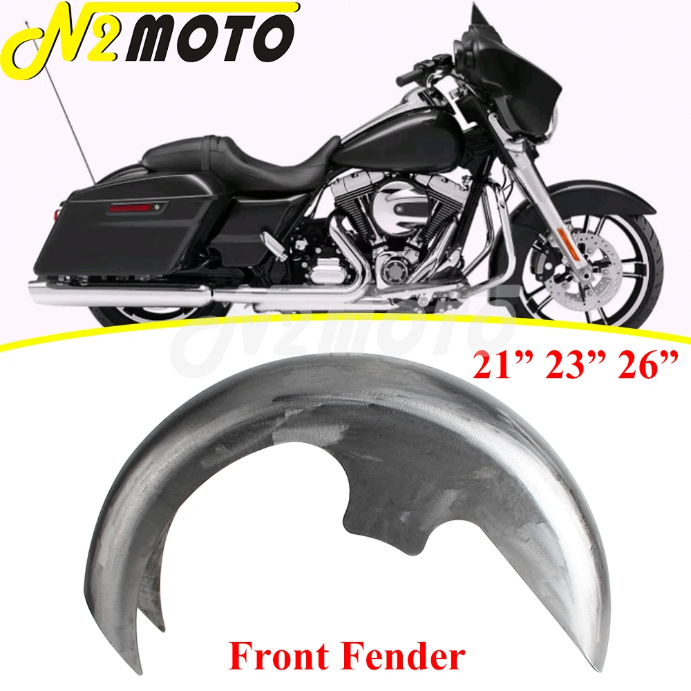 

For Harley Touring Bagger Street Road Electra Glide Road King Ultra Limited 96-23 Motorbike Unpainted Front Mud Fender 21"22"23"