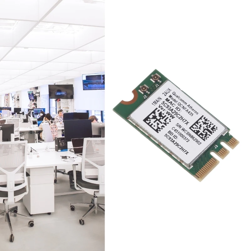 Wireless Networking Card QCNFFA435 NFA435 NGFF WIFI Card Support 2.4Ghz/5Ghz Bluetooth-compatible4.1 QCA9377 Chip Fast