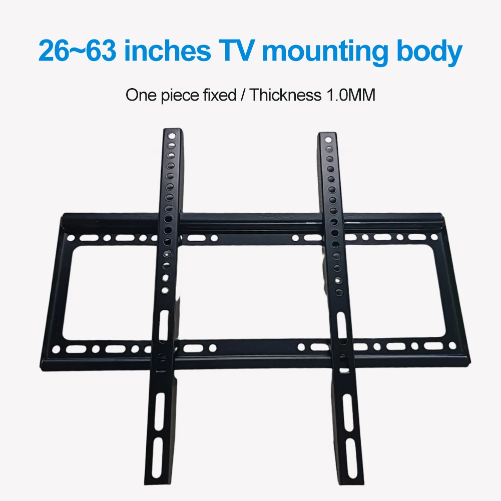 26-63inch TV Support Mount Adjustable Television Mounting Holder with Level Low Profile Flat TV Wall Mount for LCD LED TV Screen