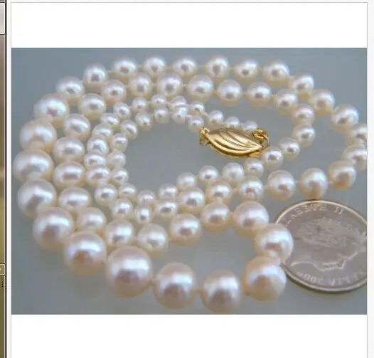 

classic AAA9-11MM SOUTH SEA WHITE ROUND PEARL NECKLACE 18INCH 14K