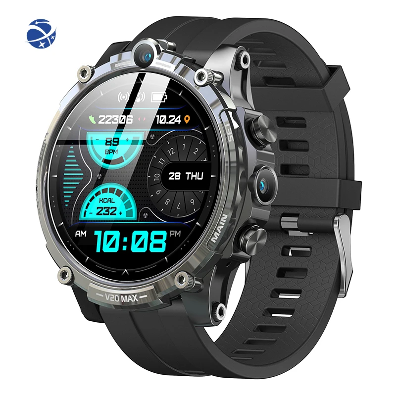 

YYHC V20 MAX 2023 LTE Smart Watch Men Android 8.1 GPS 1.5" HD Screen Camera Google Play SIM Card Waterproof Smartwatch