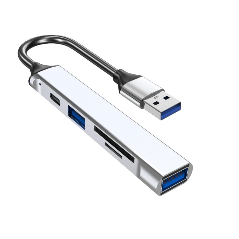 Estação dock USB 5 1 para Type C Adaptador carregamento cartão USB3.0 2.0 para laptop N2UB