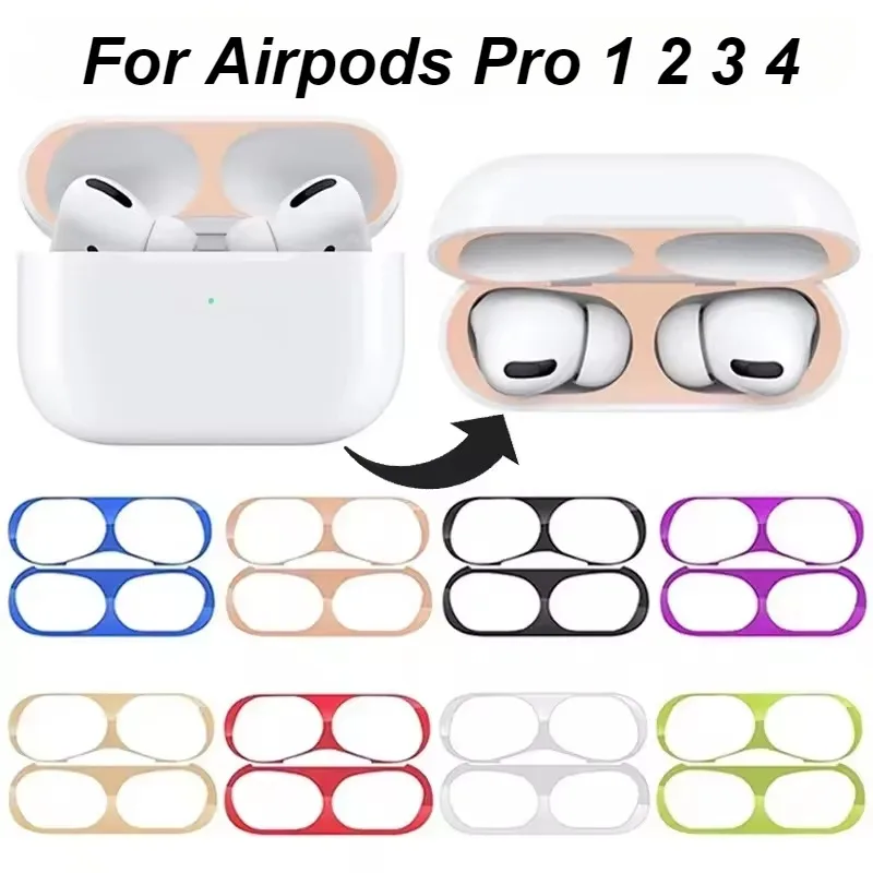 Dust-proof Scratchproof Sticker for Airpods Pro 1 2 3 4 Dust Guard Protective Earphone Film for AirPods 2/1/pro Cover Stickers