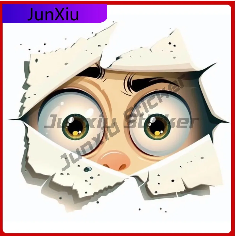 

Kawaii Anime Kid Peeking Aesthetic Car Laptop Window Bumper Waterproof Vinyl Decal Sticker Vintage Cute Cute Retro Cool Retro