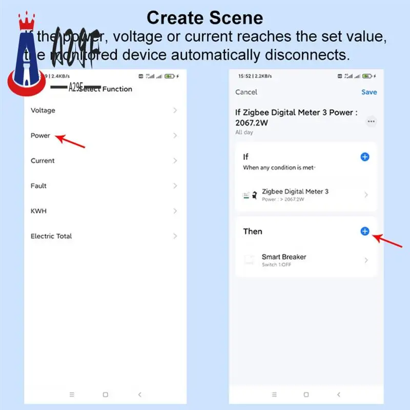

A29F-Tuya Smart Life Zigbee счетчик энергии 80A с зажимом трансформатора тока монитор мощности кВтч статистика электроэнергии 110 В 240 В