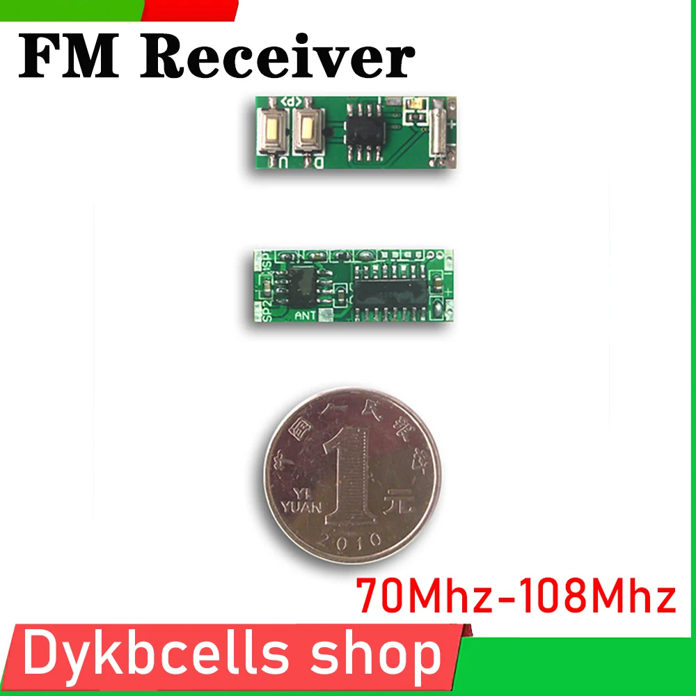 Receptor fm Mini Receptor fm Módulo Power 3wdsp Rádio Down Memória Frequency Volume para rf Ham Radio Broadcast