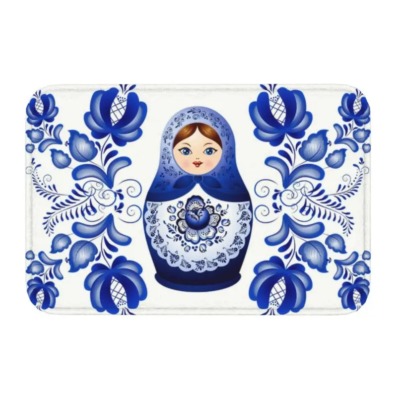 Matryoshka Doll Russia Door Floor Bath Kitchen Mats Anti-Slip Outdoor Russian Folk Art Doormat Toilet Entrance Carpet Rug