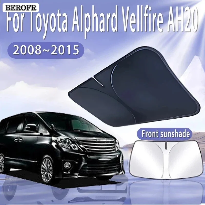 Car Sun Visor Front Windshield Sunshade Heat Insulation Summer Auto Accessories For Toyota Alphard Vellfire AH20 2008~2015 2010