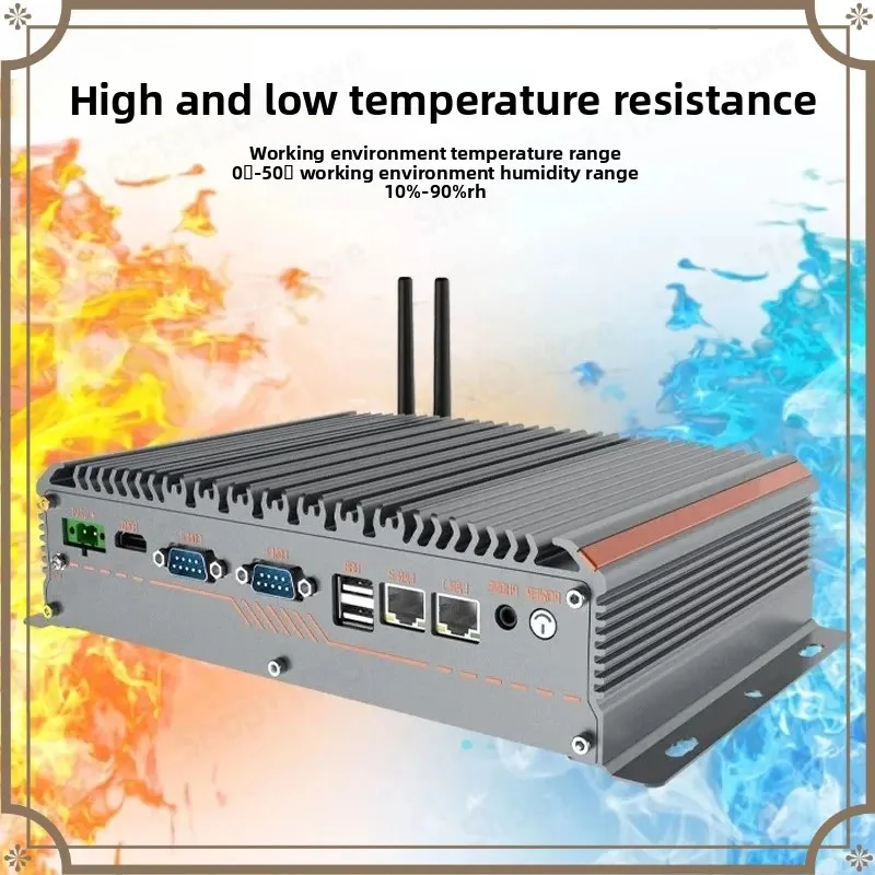 All-Aluminum Fanless Mini Industrial Computer Fully Enclosed Embedded Dust-Proof