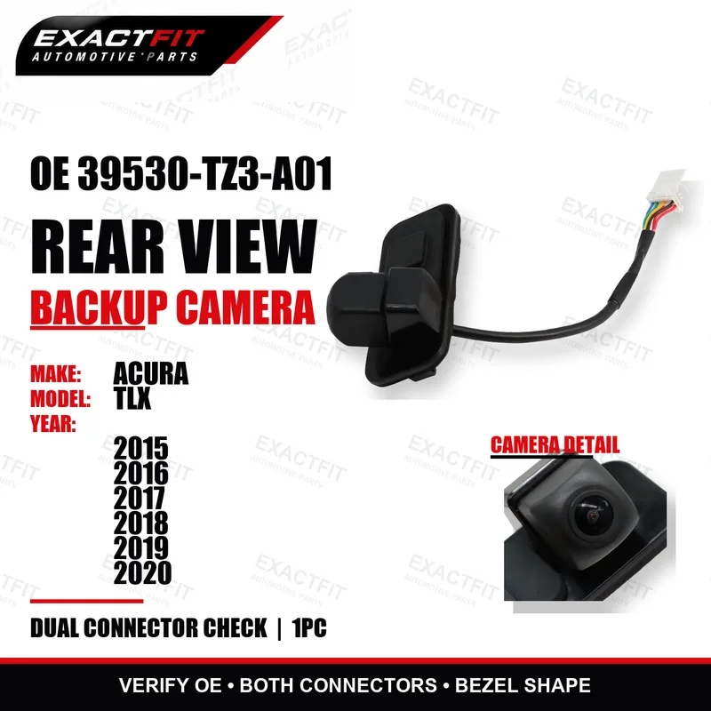 OE 39530-TZ3-A01 Rear View Backup Camera Bezel Assembly for Acura TLX 2015 2016 2017 2018 2019 2020 | Complete Housing | 1PC