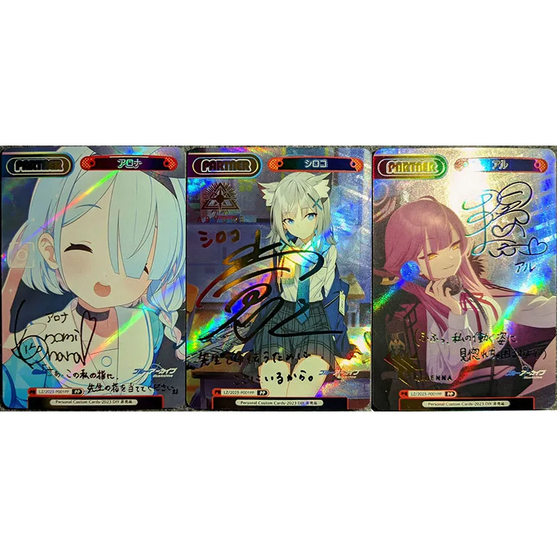 Anime Weiss Schwarz DIY ACG Laser Flash Card Kusanagi Nene Tenma Saki Tenma Toys for boys Collectible Cards Birthday Present